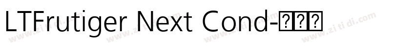 LTFrutiger Next Cond字体转换